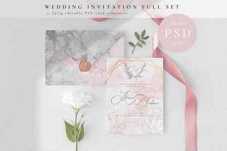 Wedding Invitation Full Set 3155138