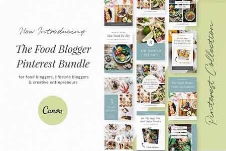 Food Blogger Pinterest Templates 3055057