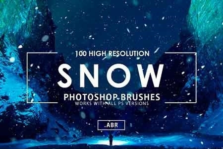 FreePsdVn.com 1817201 PHOTOSHOP 100 snow photoshop brushes 3071605 cover