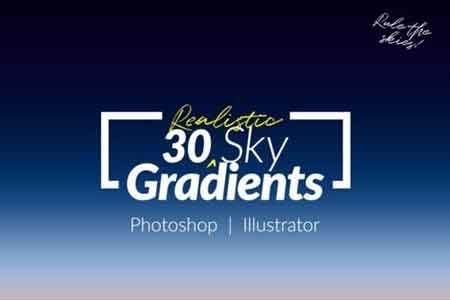 FreePsdVn.com 1817233 PHOTOSHOP 30 realistic sky gradients for photoshop illustrator 746626 cover