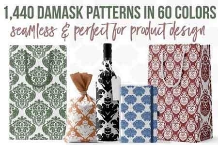 FreePsdVn.com 1817253 STOCK 1440 damask patterns in 60 colors 2578367 cover