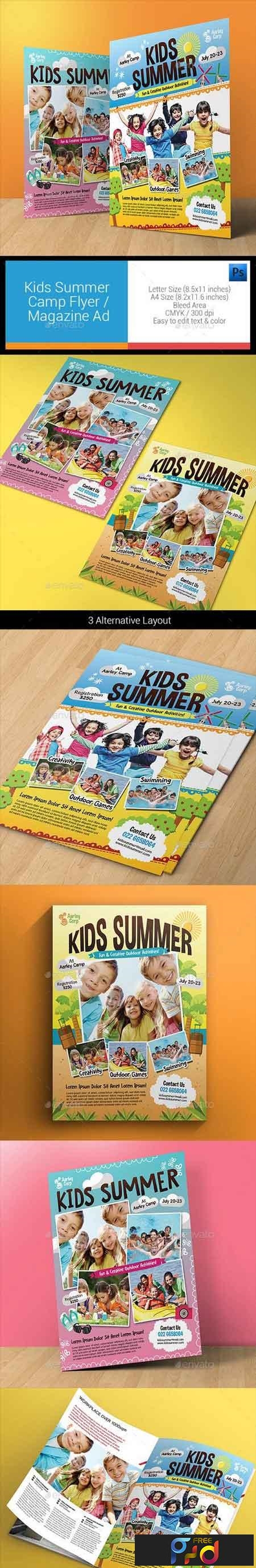 FreePsdVn.com 1817275 TEMPLATE kids summer camp flyers magazine ad 11903465