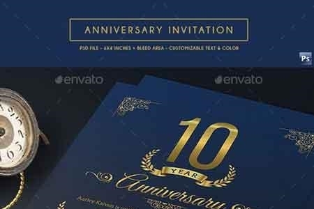 FreePsdVn.com 1901017 TEMPLATE anniversary invitation 17546141 cover