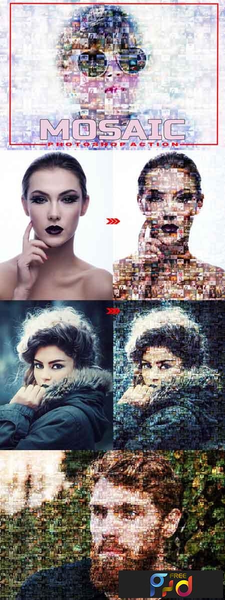 photo mosaic photoshop free download