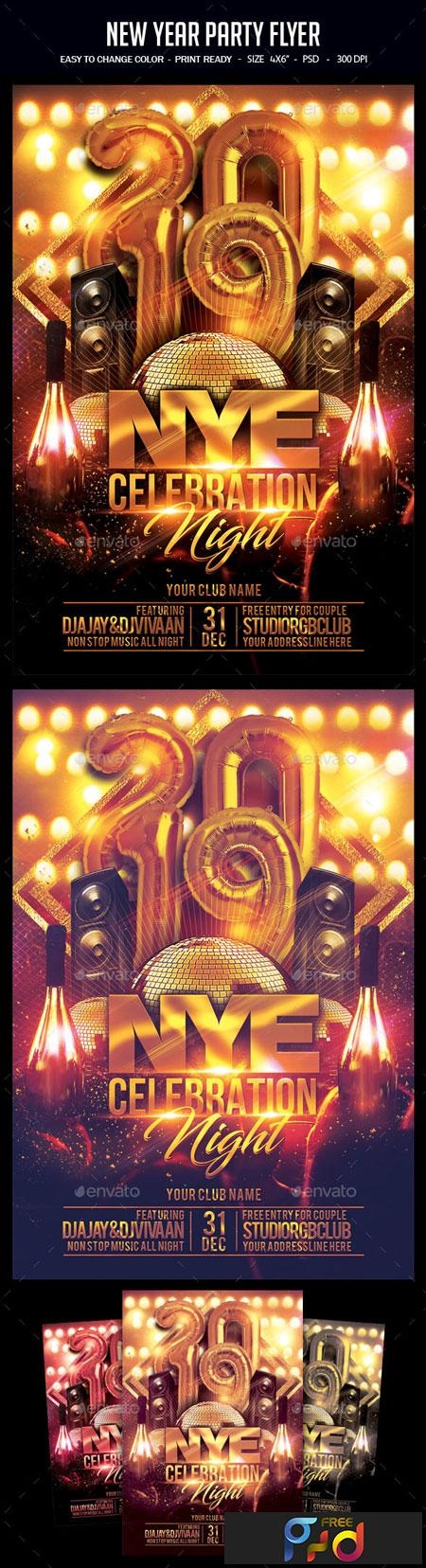 FreePsdVn.com 1901119 TEMPLATE new year party flyer 22827145