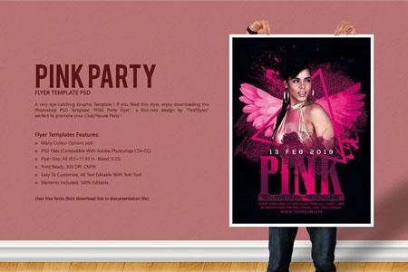 FreePsdVn.com 1901141 TEMPLATE pink party flyer 2879881 cover