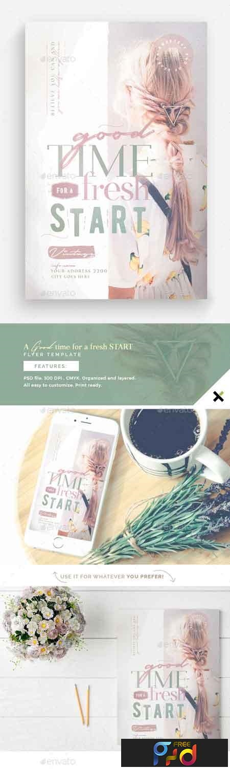 A Good Time For A Fresh Start Flyer Template 22784685 1
