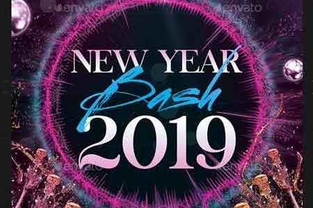 Freepsdvn.com 1901171 Template New Year Bash Flyer 22837212 Cover