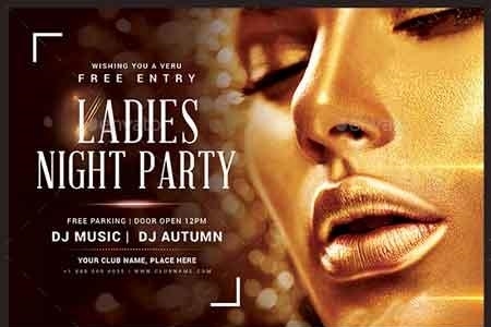 FreePsdVn.com 1901295 TEMPLATE ladies night party flyer 22871346 cover