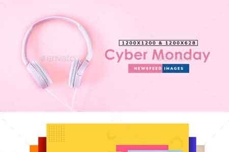 FreePsdVn.com 1901319 SOCIAL cyber monday sale facebook and instagram newsfeed banners 10 designs 22882443 cover