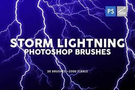 FreePsdVn.com 1901378 PHOTOSHOP 30 storm lightning ptohoshop stamp brushes 89ehjc cover