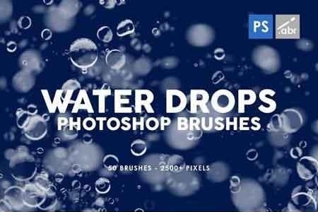 FreePsdVn.com 1901388 PHOTOSHOP 50 water drops photoshop stamp brushes 4q9a7h cover