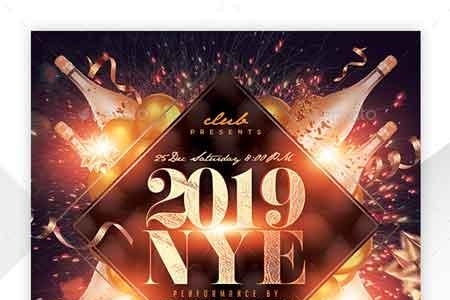 FreePsdVn.com 1901395 TEMPLATE new year party flyer 22893392 cover