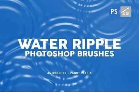 FreePsdVn.com 1901480 PHOTOSHOP 45 water ripple photoshop brushes ffb8qr cover