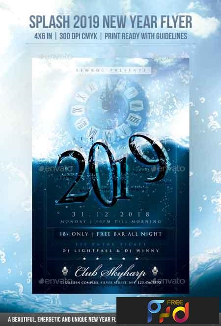 FreePsdVn.com 1901481 TEMPLATE splash 2019 new year flyer 22895438