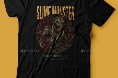 FreePsdVn.com 1901501 VECTOR slime monster t shirt design 22801488 cover