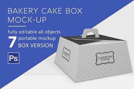 Free Pastry Box Mockup | Mockuptree