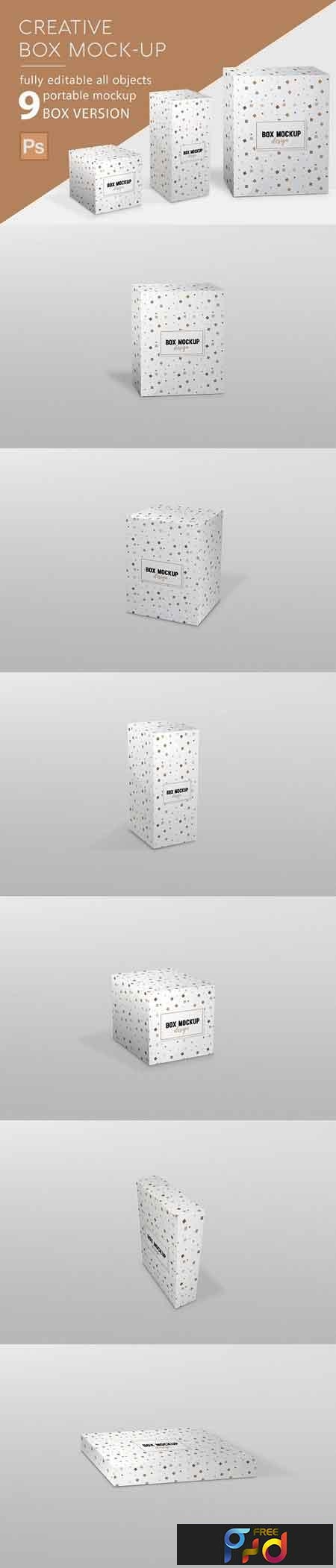 Download Box Mockup 2837398 - FreePSDvn