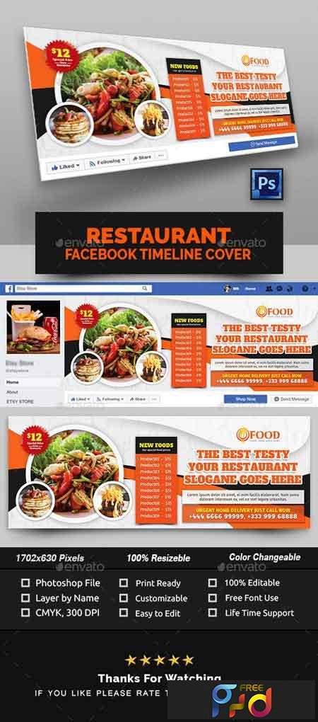 FreePsdVn.com 1902117 SOCIAL restaurant facebook cover 22882504