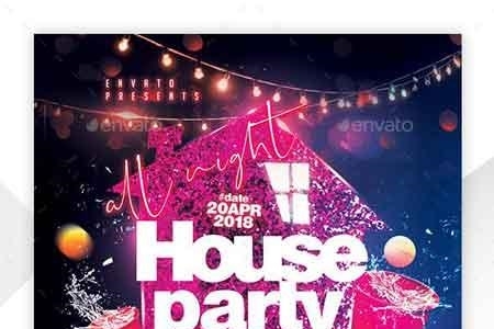House Party Flyer Freepsdvn
