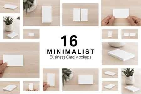 Download Free 16 Minimalist Business Card Mockups 3251258 Freepsdvn PSD Mockups.