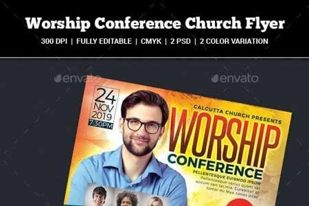 FreePsdVn.com 1902263 TEMPLATE worship conference church flyer 22337102 cover