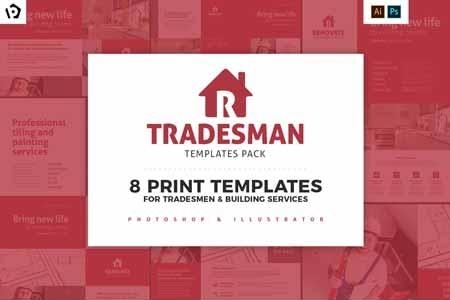 FreePsdVn.com 1902308 TEMPLATE tradesman templates pack 2717485 cover