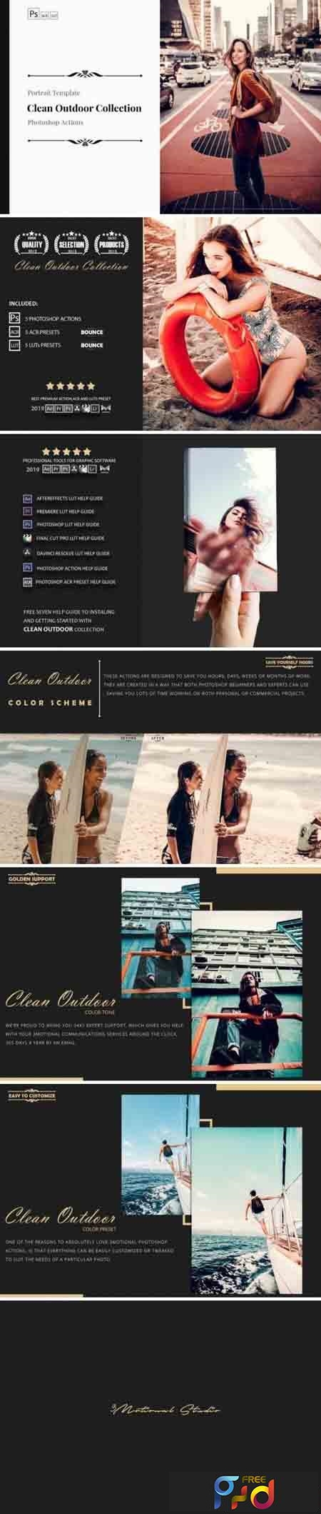 Neo Clean Outdoor Color Grading photoshop actions 1