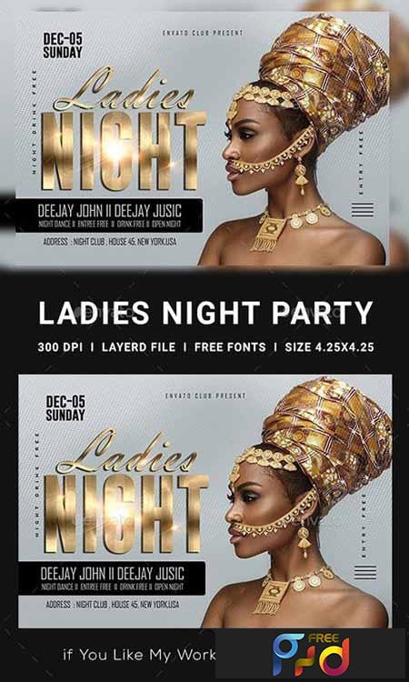 FreePsdVn.com 1903036 TEMPLATE ladies night club flyer 23152761