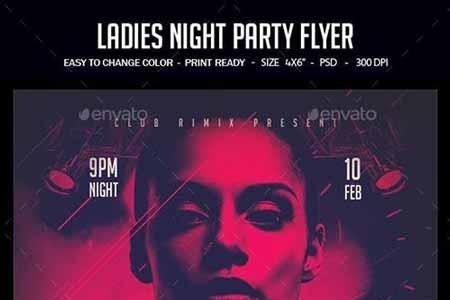 FreePsdVn.com 1903040 TEMPLATE ladies night party flyer 23156011 cover