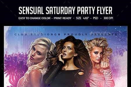 FreePsdVn.com 1903046 TEMPLATE sensual saturday party flyer 23161125 cover