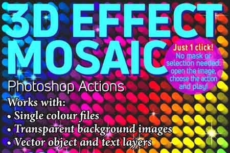 FreePsdVn.com 1903069 PHOTOSHOP 3d effect mosaic photoshop actions 23159000 cover