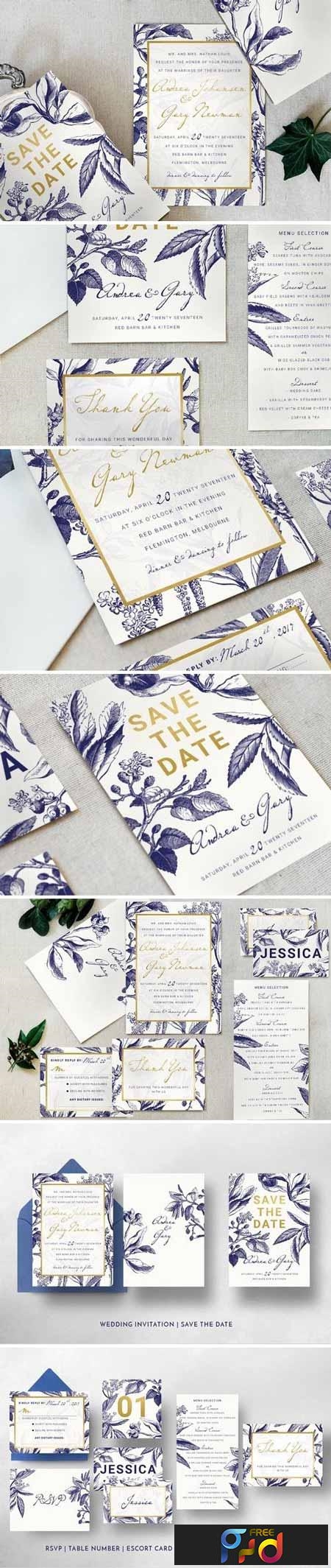 FreePsdVn.com 1903074 TEMPLATE gold navy wedding invitation suite 1035710