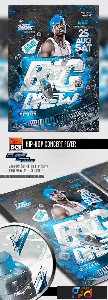 FreePsdVn.com 1904108 TEMPLATE hip hop concert flyer 23247679