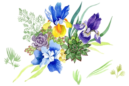 FreePsdVn.com 1904163 STOCK bouquet with blue irises watercolor 3476263 cover