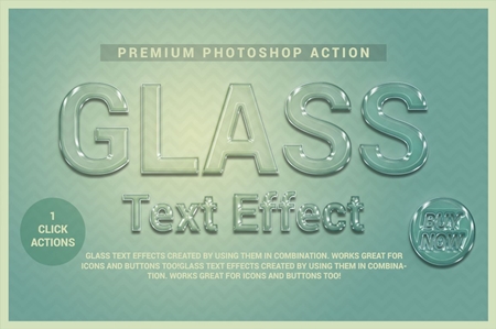 Freepsdvn.com 1904374 Photoshop Glass Text Effect Photoshop Action 3644015 Cover