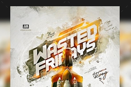 FreePsdVn.com 1905019 TEMPLATE flyer wasted fridays 23555299 cover