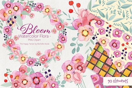 FreePsdVn.com 1905148 STOCK bloom watercolor flora 31 2311881 cover