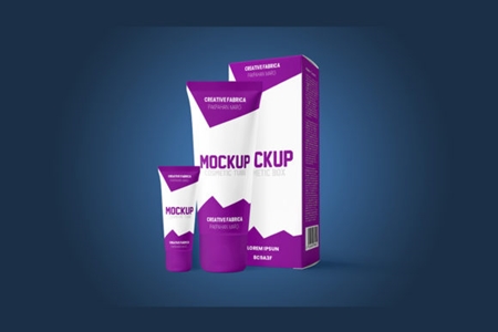 Download Free Cosmetics Mockups Tube And Box Psd 1275029 Freepsdvn PSD Mockups.