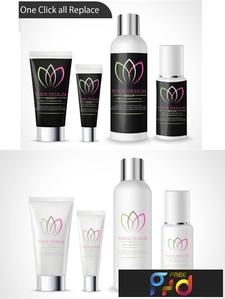 Download Free Mockup Cosmetic Products Freepsdvn PSD Mockups.