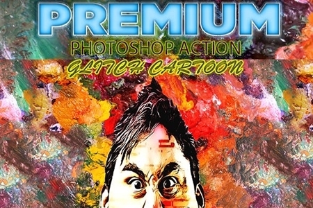 FreePsdVn.com 1905310 PHOTOSHOP glitch cartoon photoshop action v1 23392679 cover