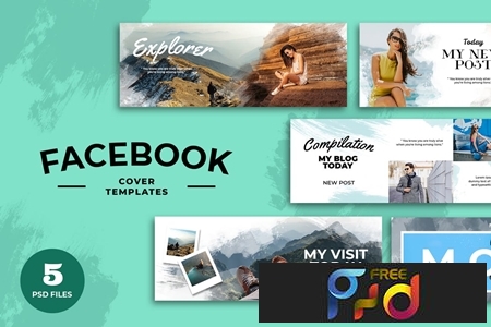 Facebook Cover Water Color Template 1