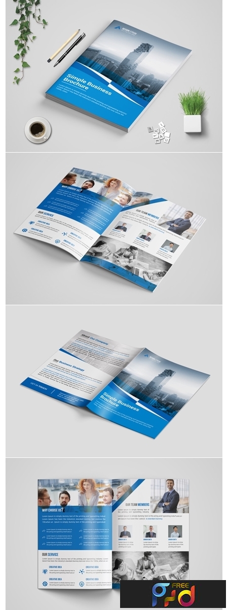 Corporate bi fold Brochure template 3573714 1