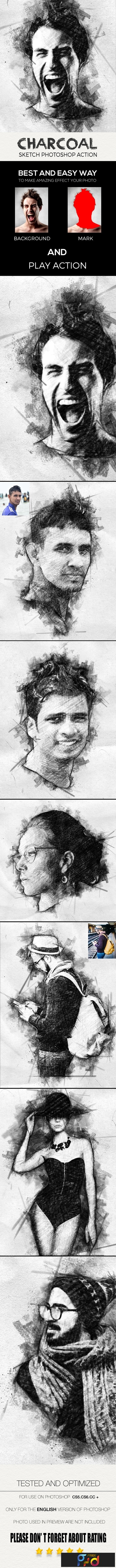 Charcoal Sketch Photoshop Action