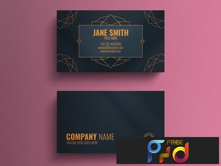 FreePsdVn.com 1906159 TEMPLATE business card layout with geometric decorative accents 264617856