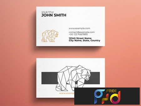 FreePsdVn.com 1906183 TEMPLATE minimalist business card layout with geometric bear logo 264617912