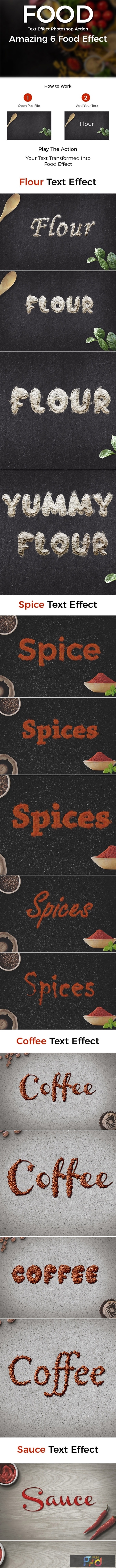 Food Text Effect Photoshop Action 1