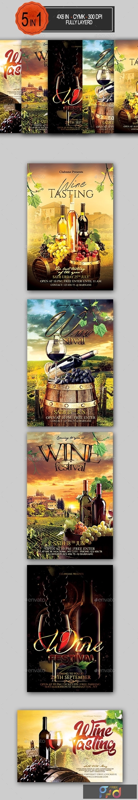 FreePsdVn.com 1906470 TEMPLATE wine flyer bundle 23907117