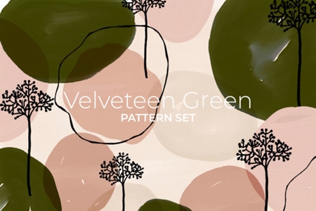 FreePsdVn.com 1907208 VECTOR velveteen green pattern set 1505857 cover