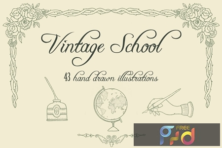 FreePsdVn.com 1907380 VECTOR vintage school illustrations 5qva4k9